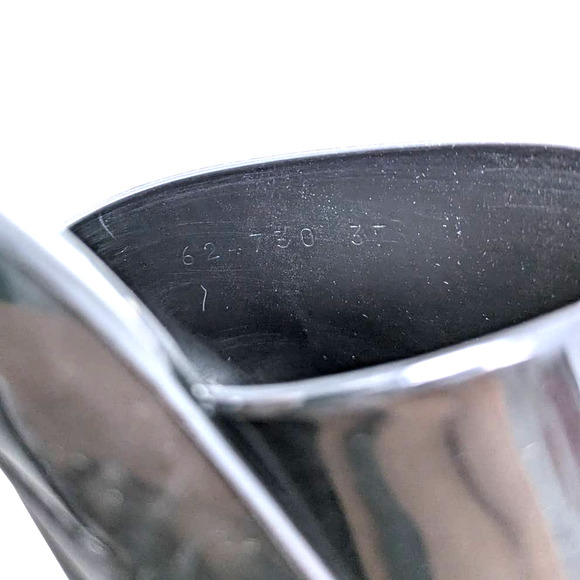 Gucci Black Logo Rubber Slide Platform Sandal Box/Dust Bag Size 37 - Picture 10 of 12